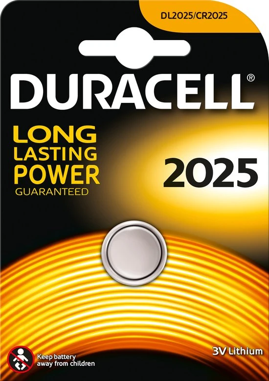Duracell DL2025 Lithium 3V